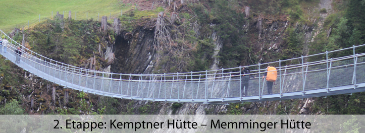 2 Etappe Kemptner Hütte – Memminger Hütte